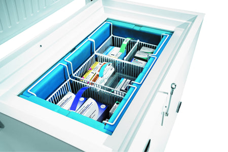 TempArmour Vaccine Refrigerator (Model BFRV84) filled with products
